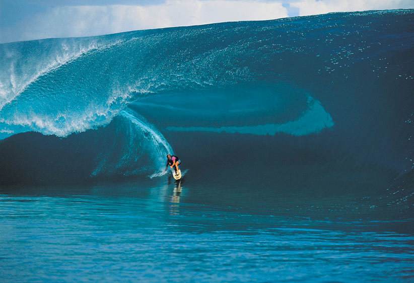 laird hamilton teahupoo surfing giant wave big
