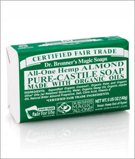 dr. bronner skincare review hemp almond pure castile bar soap 