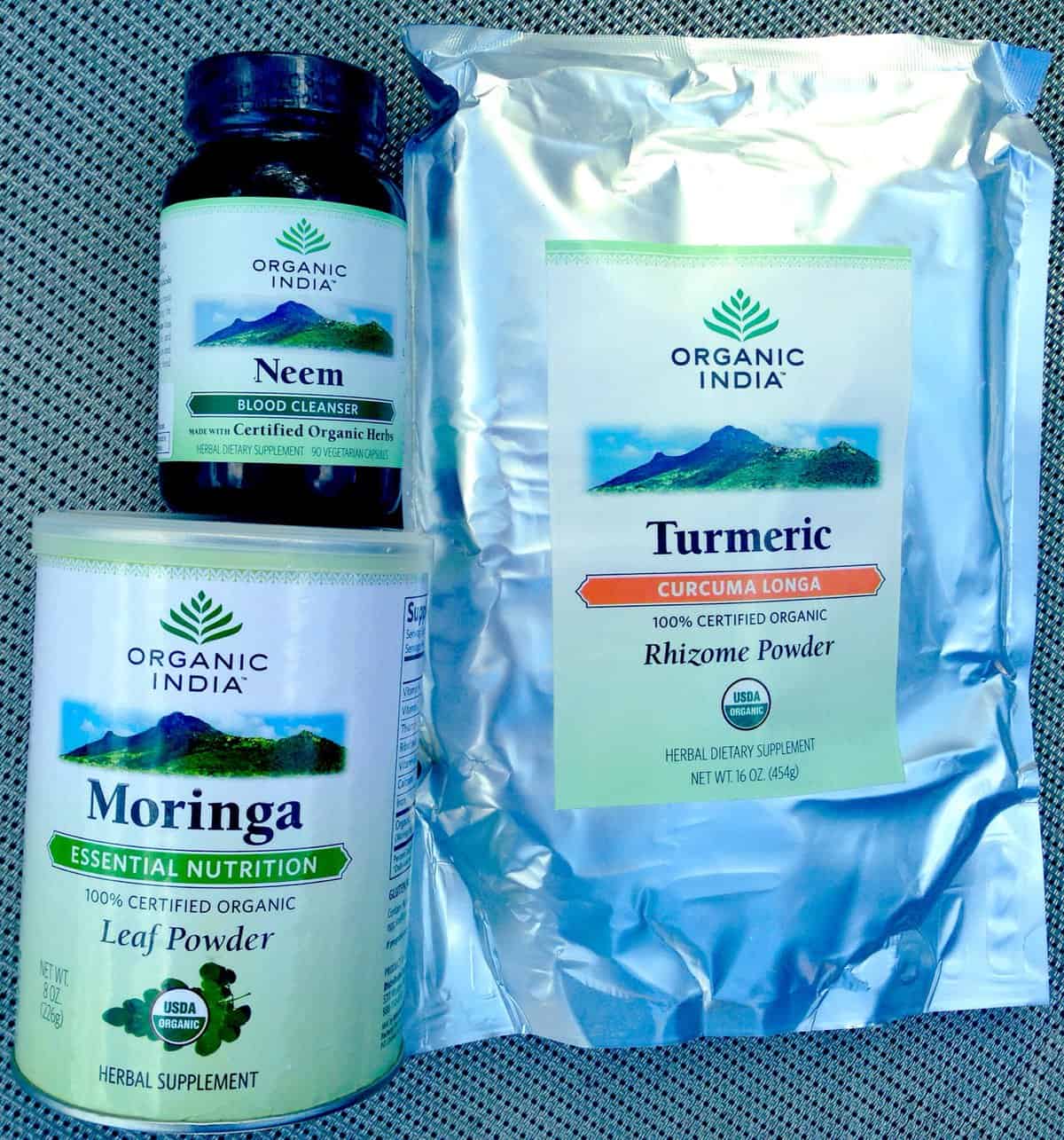organic india supplements moringa turmeric neem