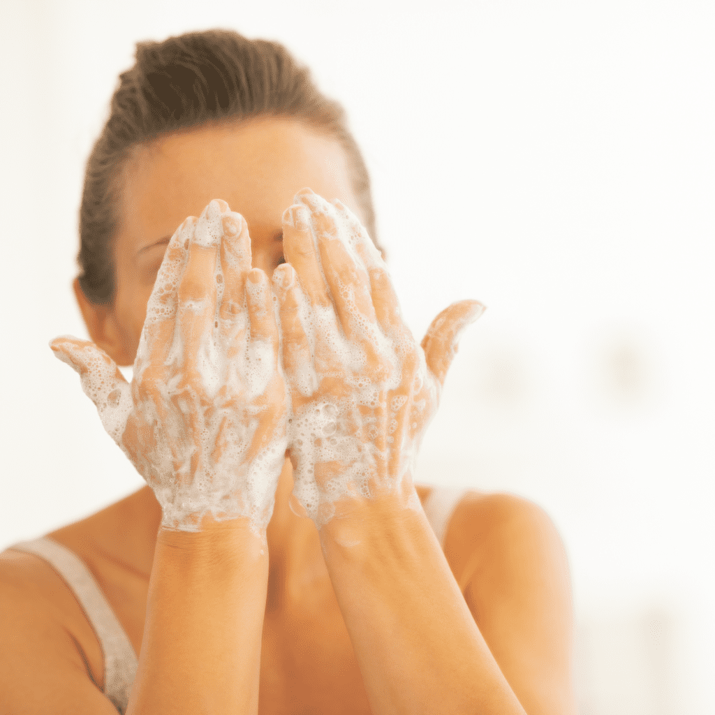 hormonal acne wash face