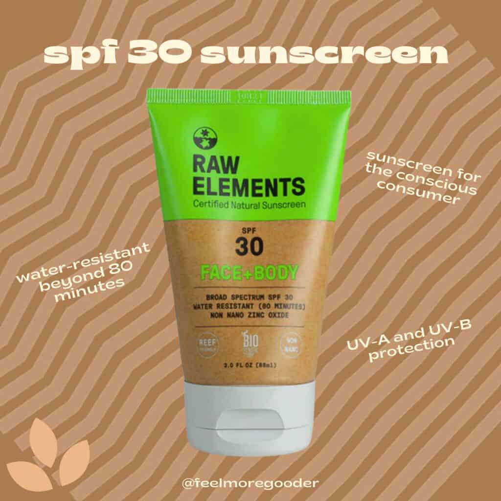 raw elements spf 30 certified natural sunscreen