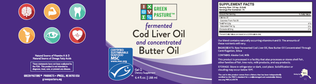 Green Pasture Cod Liver Butter Oil Review medicinal foods