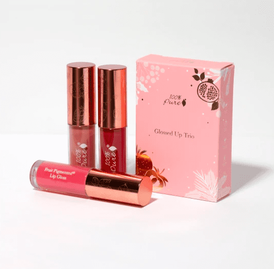 100 percent pure glossed up trio gift