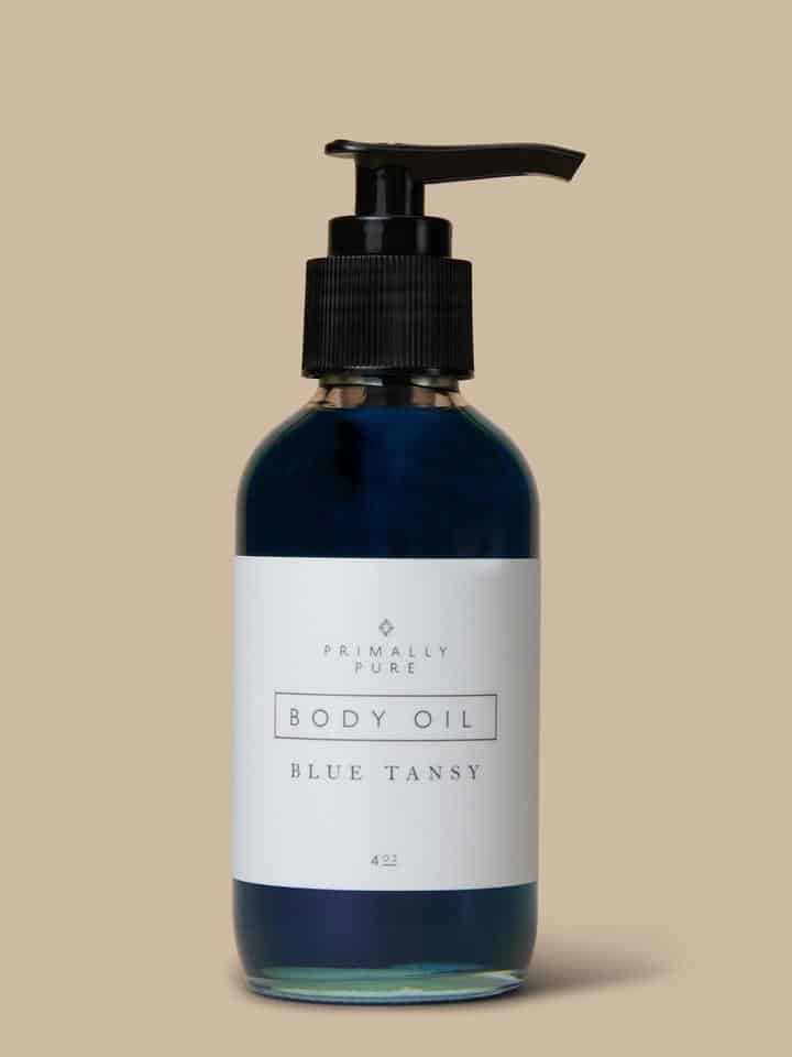 Primally Pure Skincare blue tansy body oil