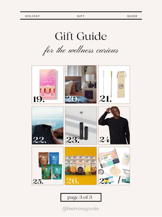 27 Best Wellness Holiday Gift Ideas gift guide