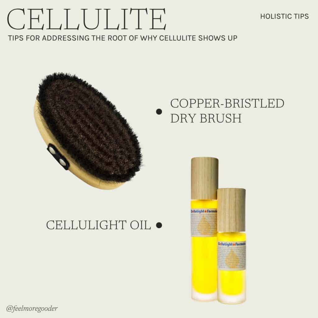 How to Master Cellulite Naturally feel more gooder living libations copper dry brush cellulight oil